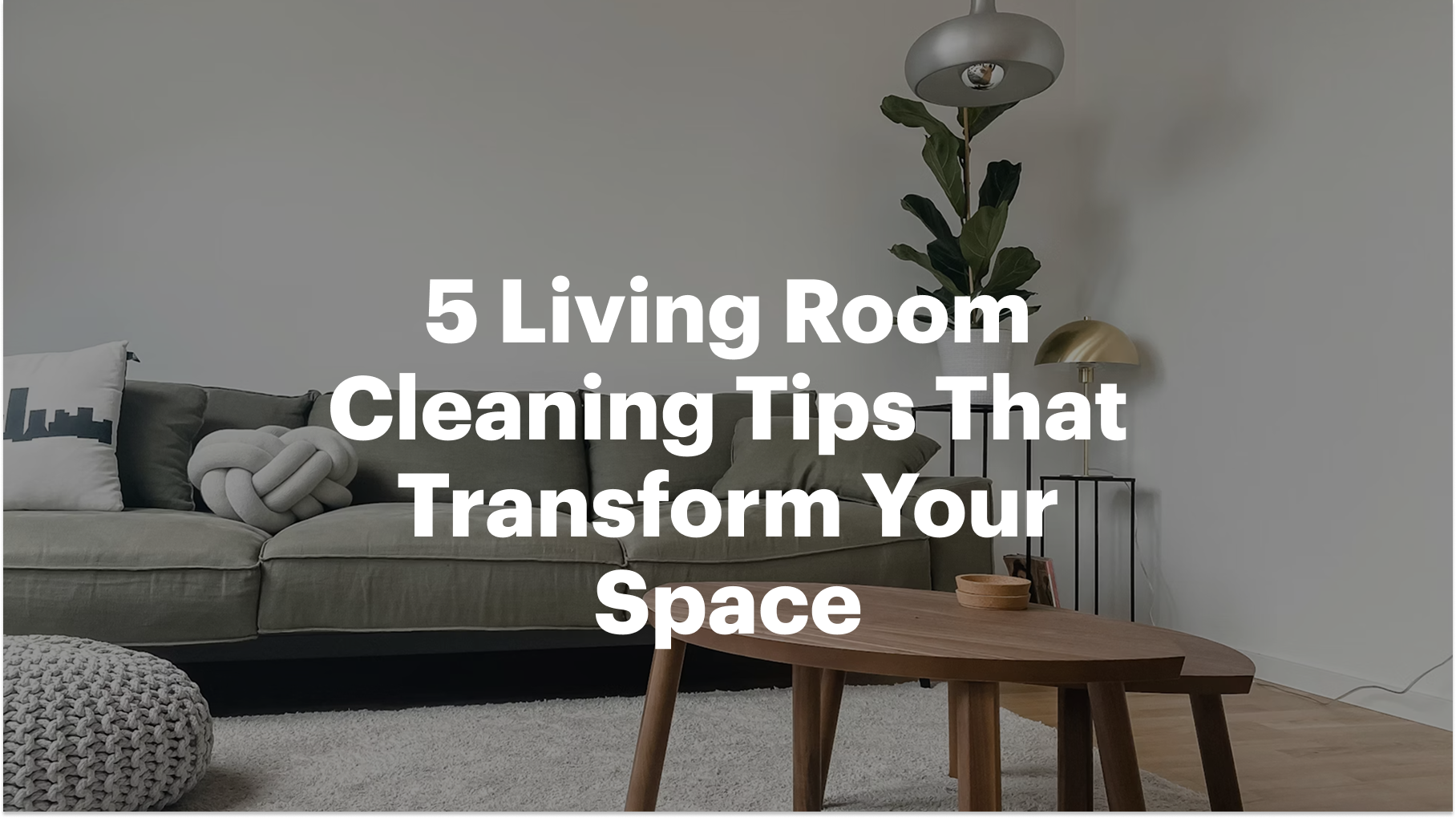5 Living Room Cleaning Tips That Work | Erlanger KY Storage
