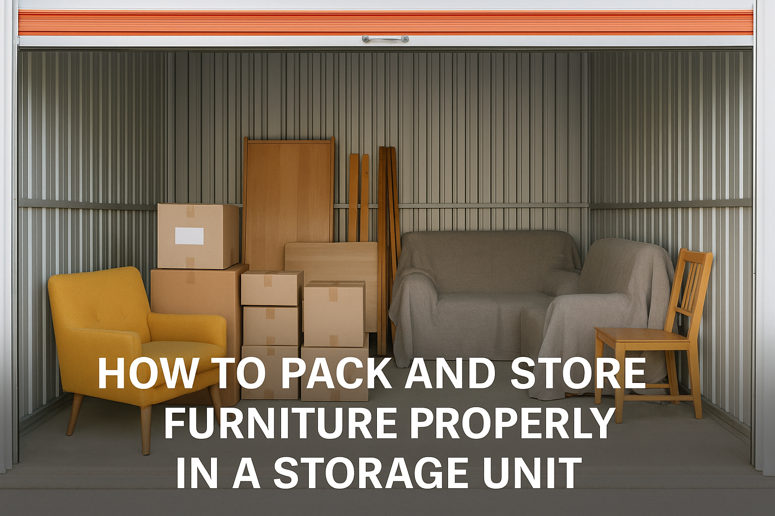 How to Pack and Store Furniture Properly in a Storage