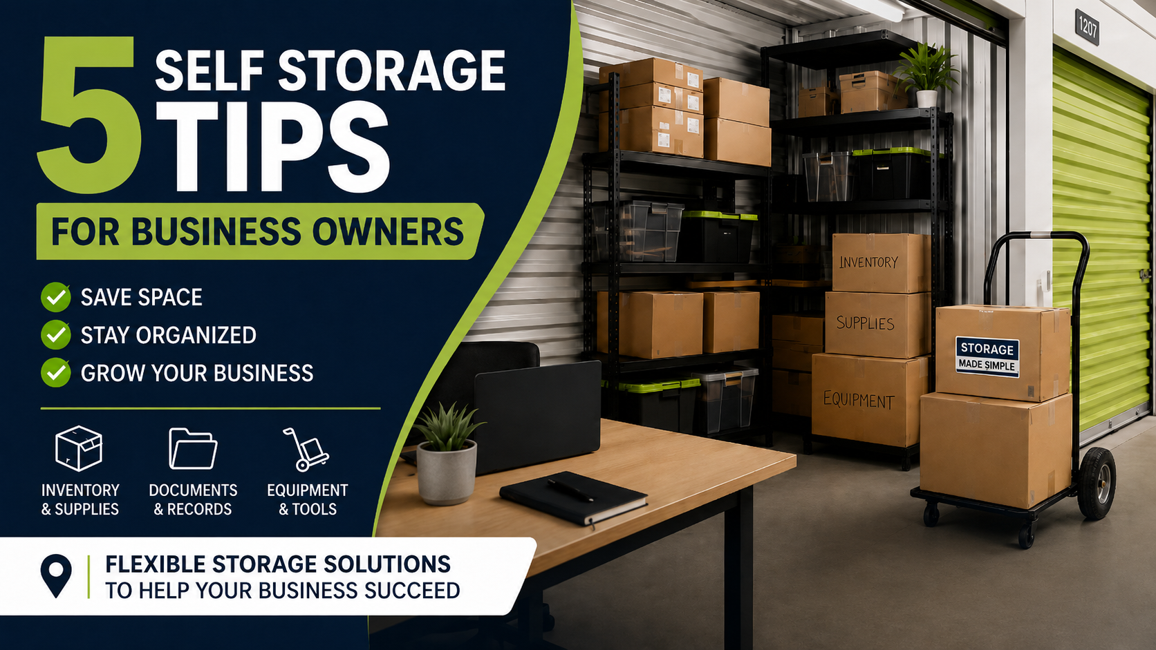 Shell Business Storage 5 Self-Storage Tips for Business Owners | Organize Inventory
