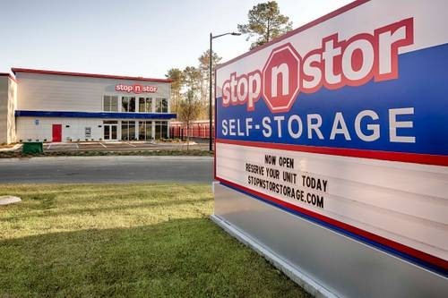 Signage outside of storage facility